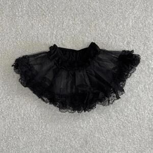 Leg Avenue women’s Black Lace Layered Ruffled Tulle tutu petticoat skirt (sz OS)